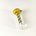 Color Changing Striped Glass Spoon Pipe 02