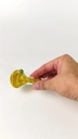 Color Changing Striped Glass Spoon Pipe 003_1