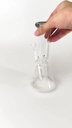 Colored Rim Glass on Glass Beaker Water Pipe 002_1